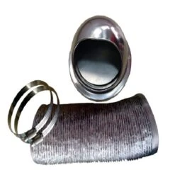 Pinnacle Appliances Washer/Dryer Stainless Steel External Vent Kit W/ Damper