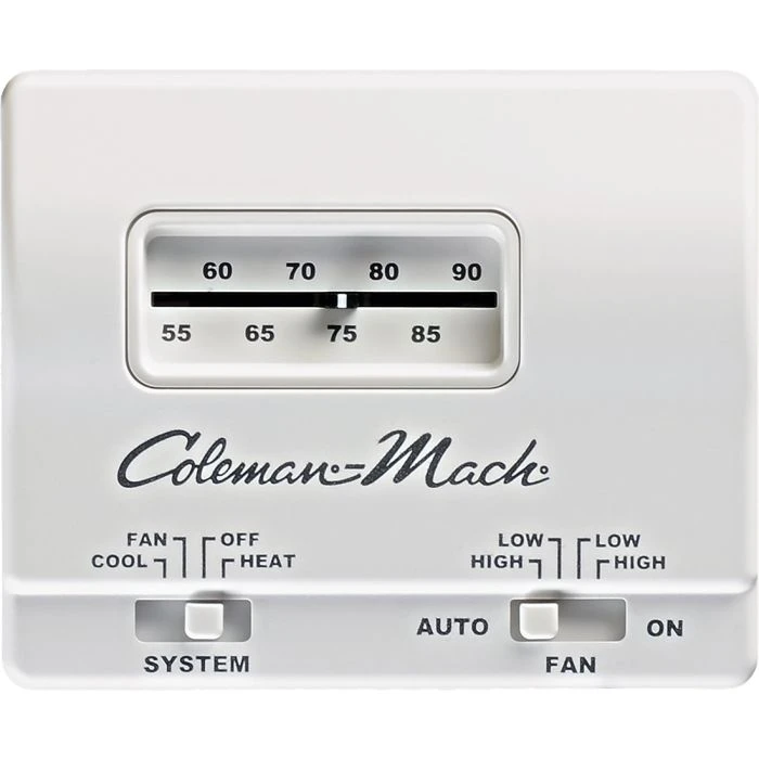 Coleman MACH Single Stage Heat/Cool Analog Wall Thermostat 1 Coleman MACH Single Stage Heat/Cool Analog Wall Thermostat