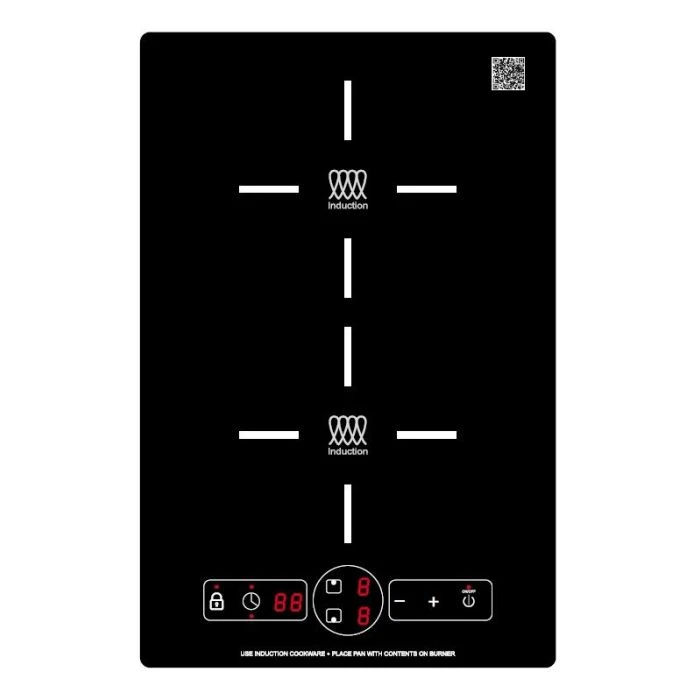 Pinnacle Appliances Black 13” Built-In Two Burner Stove Induction Cooktop 1 Pinnacle Appliances Black 13” Built-In Two Burner Stove Induction Cooktop